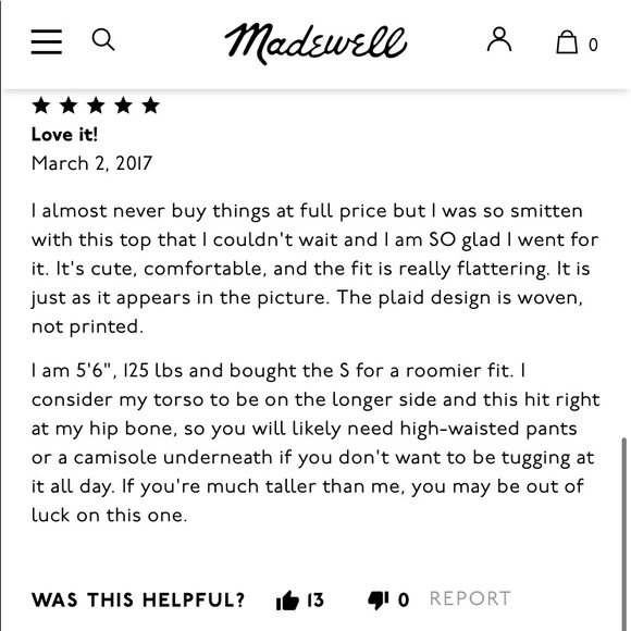 Madewell Blue Plaid Tie Front Buttons Down Blouse Top - Picture 8 of 12